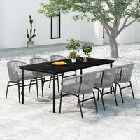Set Mobili da Pranzo da Giardino 7 pz Antracite 3099237