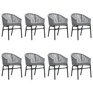 Set Mobili da Pranzo da Giardino 9 pz Antracite cod mxl 39402