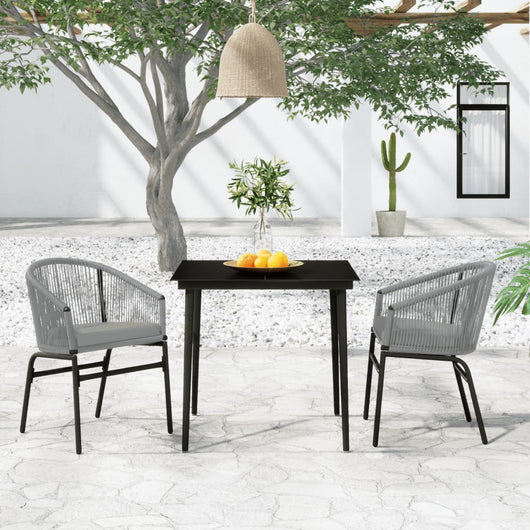 Set Mobili da Pranzo per Giardino 3 pz Antracite 3099251