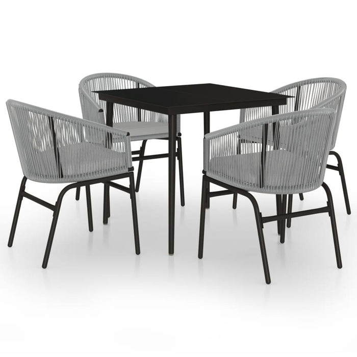 Set Mobili da Pranzo per Giardino 5 pz Antracite cod mxl 47664