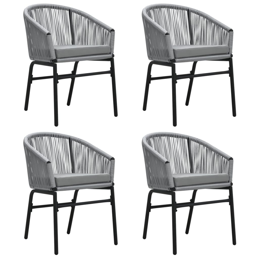 Set da Pranzo da Giardino 5 pz Grigio 3099252