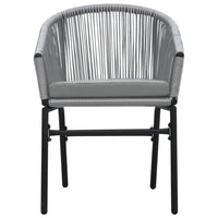 Set Mobili da Pranzo per Giardino 5 pz Antracite cod mxl 47664