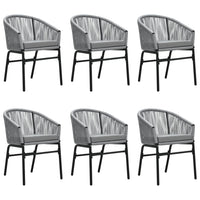 Set da Pranzo da Giardino 7 pz Grigio 3099255
