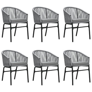 Set da Pranzo da Giardino 7 pz Grigio 3099255