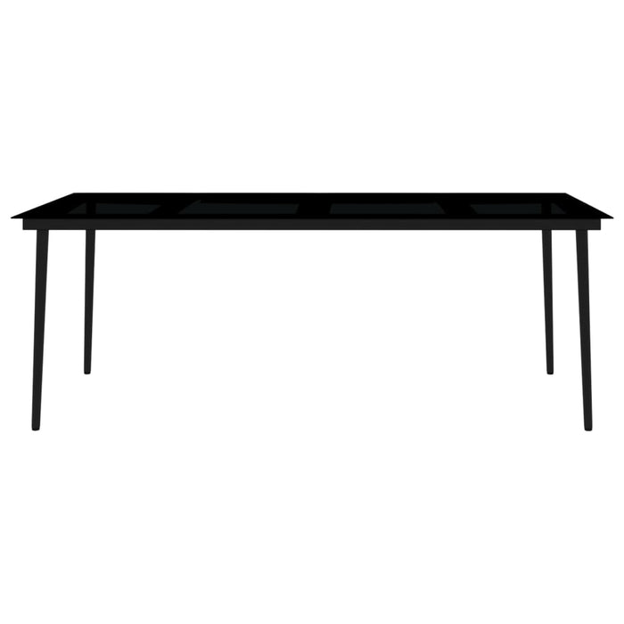 Set da pranzo da giardino mobili da esterno 9 pezzi bianco 02_0014078