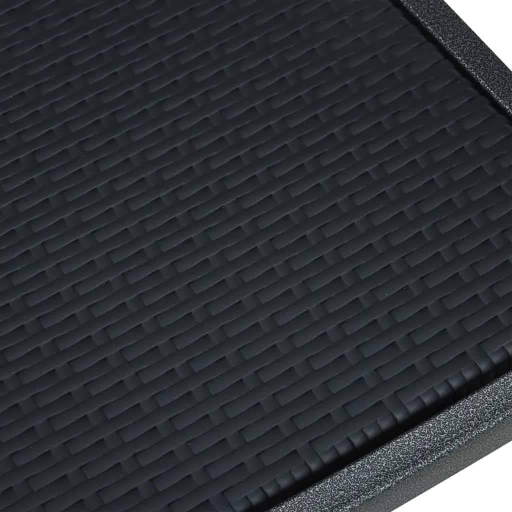 Set Mobili da Pranzo per Giardino 5 pz Nero cod mxl 36959