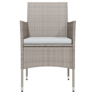 Set da Pranzo per Giardino 9 pz con Cuscini Beige e Nero 3099298