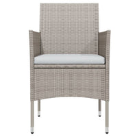 Set da pranzo da giardino con cuscini per mobili da esterno 9 pezzi beige/nero 02_0014183