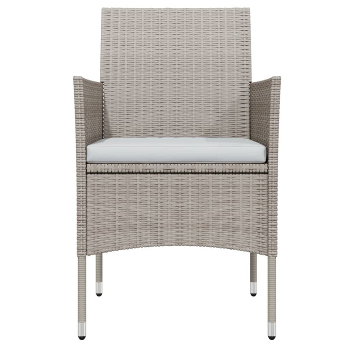 Set da Pranzo per Giardino 5 pz con Cuscini Beige e Nero cod mxl 41011