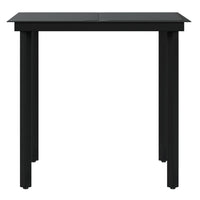 Set da Pranzo da Giardino 5 pz con Cuscini Nero cod mxl 43328