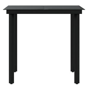 Set da Pranzo da Giardino 5 pz con Cuscini Nero cod mxl 43328