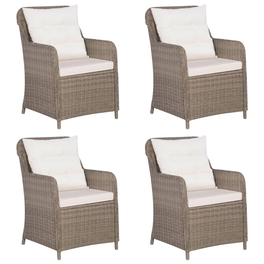 Set Mobili da Pranzo per Giardino 5 pz Marrone cod mxl 39851