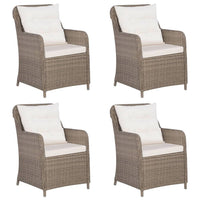 Set Mobili da Pranzo per Giardino 5 pz Marrone cod mxl 39851