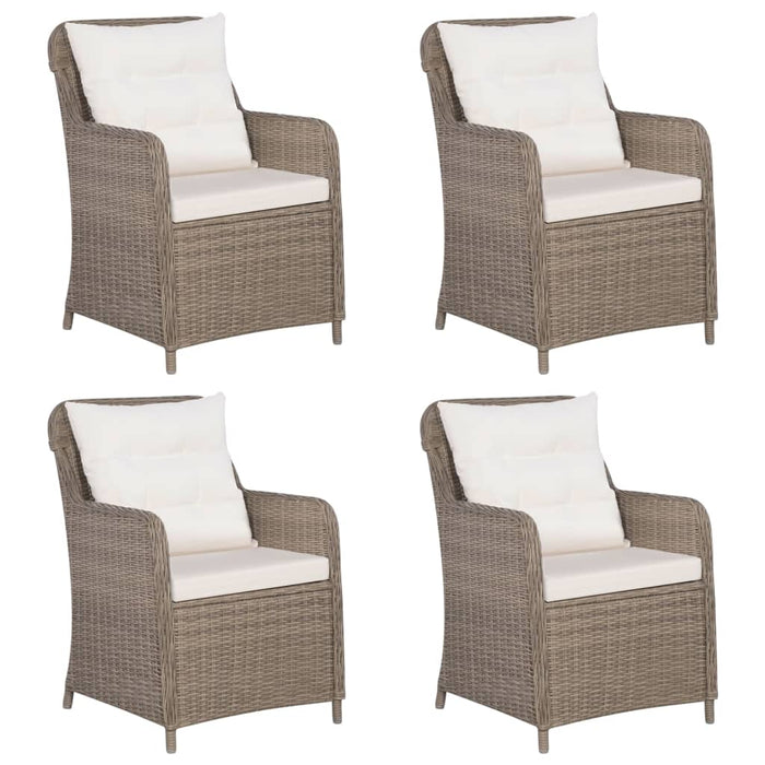 Set Mobili da Pranzo per Giardino 5 pz Marrone cod mxl 39851