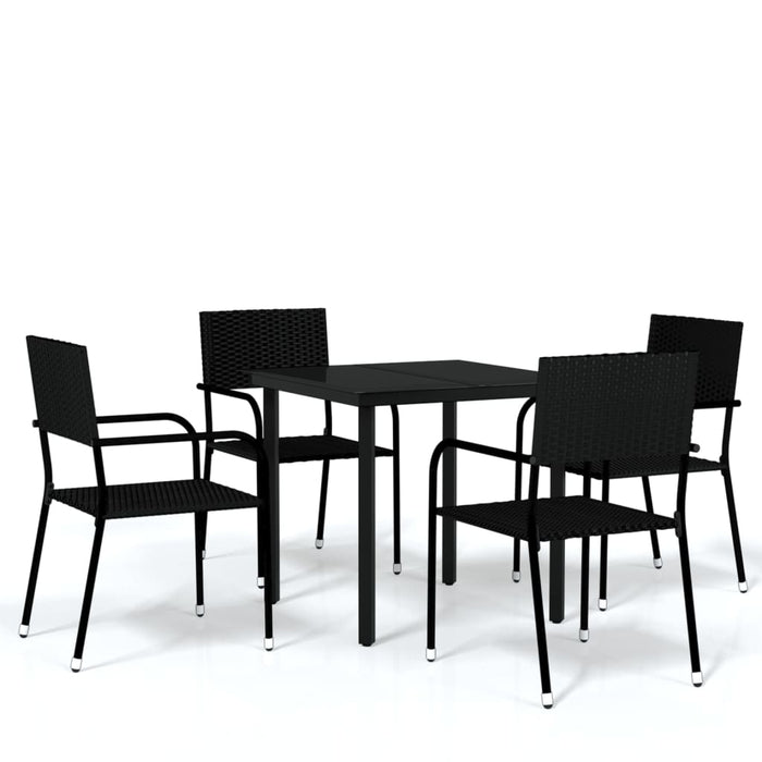 Set Mobili da Pranzo da Giardino 5 pz Nerocod mxl 117416