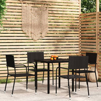 Set Mobili da Pranzo da Giardino 5 pz Nerocod mxl 117416