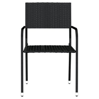 Set Mobili da Pranzo da Giardino 9 pz Nero 3099582