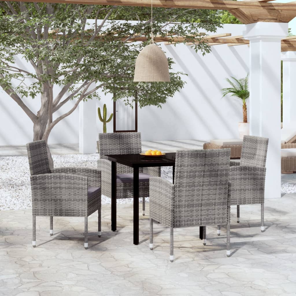 Set Mobili da Pranzo per Giardino 5 pz Antracite 3099608