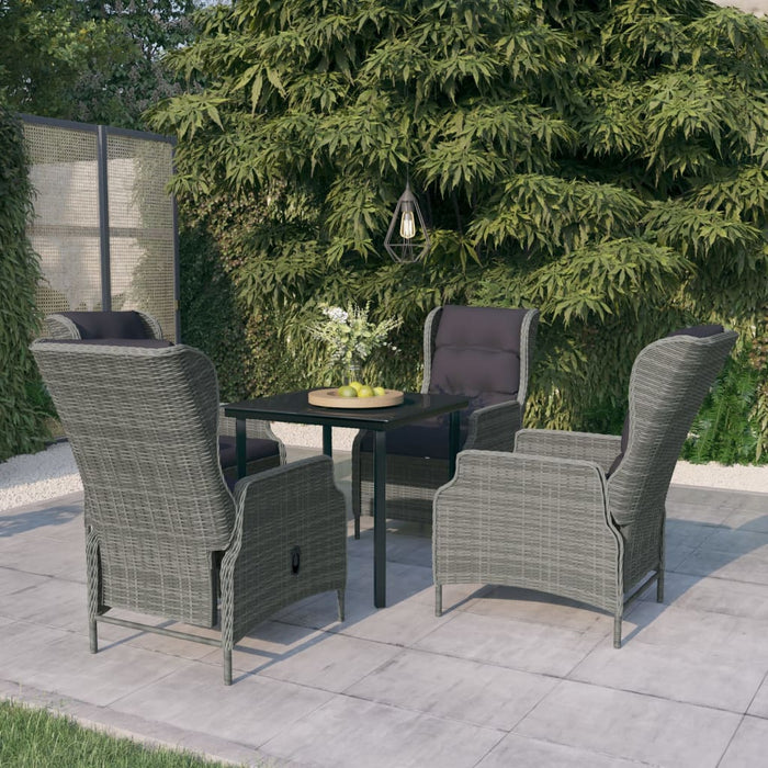 Set Mobili da Pranzo per Giardino 5 pz Grigio Chiaro cod mxl 41204