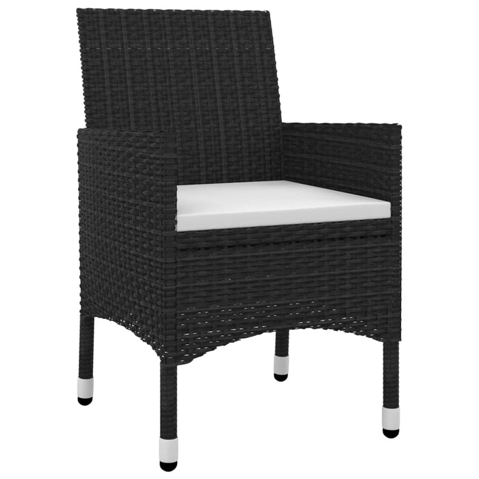 Set da Pranzo da Giardino 7 pz e Cuscini in Polyrattan e Vetro 3099683