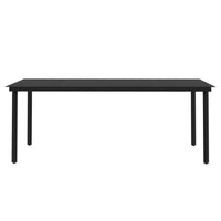 Set da Pranzo da Giardino 7 pz e Cuscini in Polyrattan e Vetro 3099683