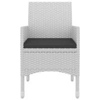 Set da Pranzo da Giardino 7 pz e Cuscini in Polyrattan e Vetro 3099701