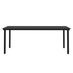 Set da Pranzo da Giardino 7 pz e Cuscini in Polyrattan e Vetro 3099701