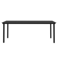 Set da Pranzo da Giardino e Cuscini 9 pz in Polyrattan e Vetro cod mxl 35804