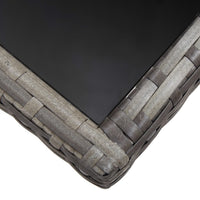 Tavolo da Giardino Grigio 170x80x74 cm in Polyrattan 318717