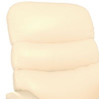Poltrona Massaggiante Crema in Similpelle 342694