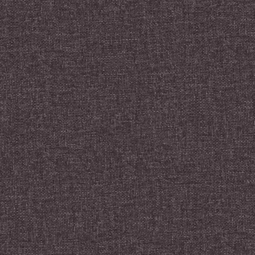 vidaXL Poltrona Reclinabile Marrone Scuro in Tessuto