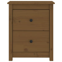 Comodini 2 pz Ambra 50x35x61,5 cm in Legno Massello di Pino 813686