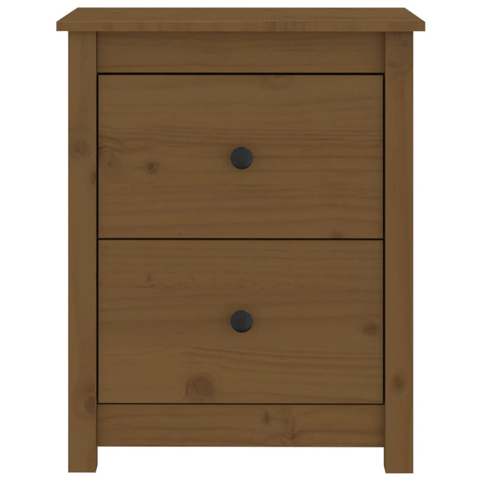 Comodini 2 pz Ambra 50x35x61,5 cm in Legno Massello di Pino 813686