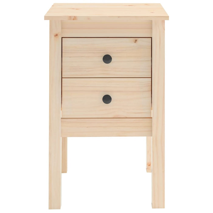 Comodino 40x35x61,5 cm in Legno Massello di Pino 813689