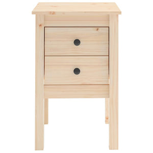 Comodino-Tavolino da notte 40x35x61,5 cm in Legno Massello di Pino 660452