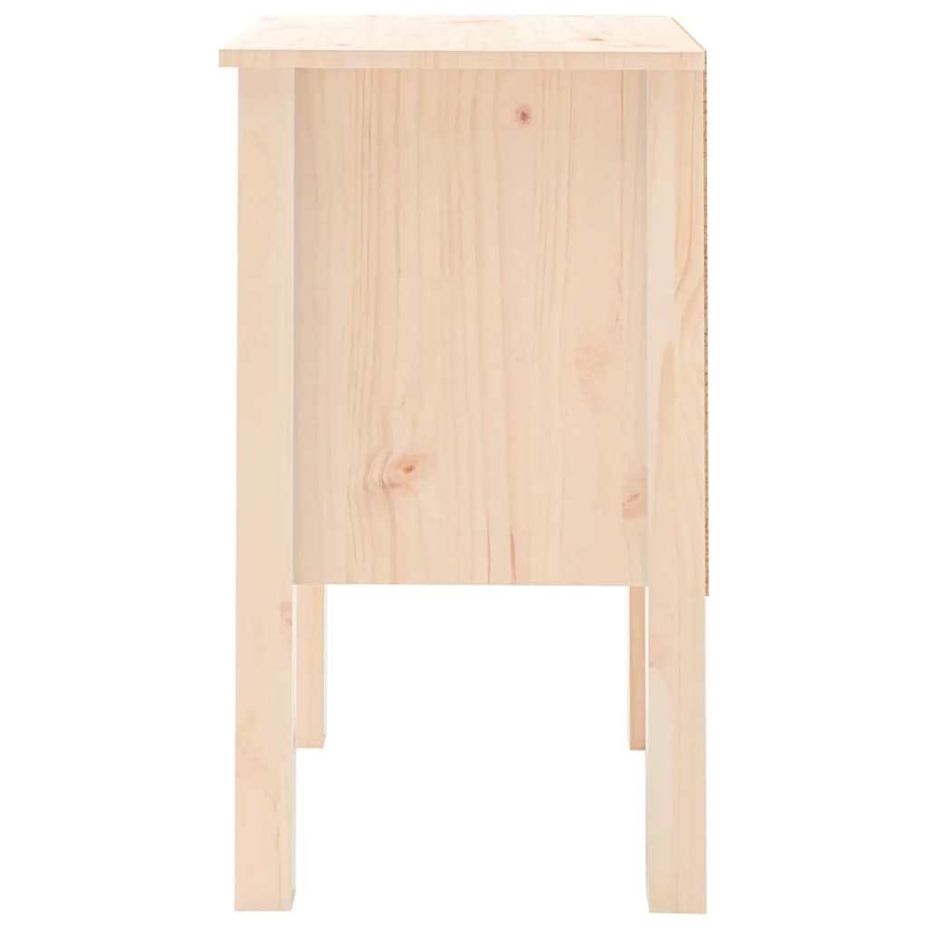 Comodino 40x35x61,5 cm in Legno Massello di Pino cod mxl 30496