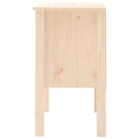 Comodino 40x35x61,5 cm in Legno Massello di Pino cod mxl 30496
