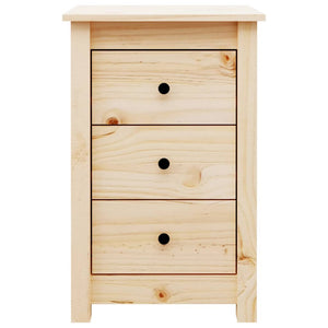 Comodino 40x35x61,5 cm in Legno Massello di Pino cod mxl 31207