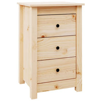 Comodini 2 pz-Set di 2 Tavolino da notte 40x35x61,5 cm in Legno Massello di Pino