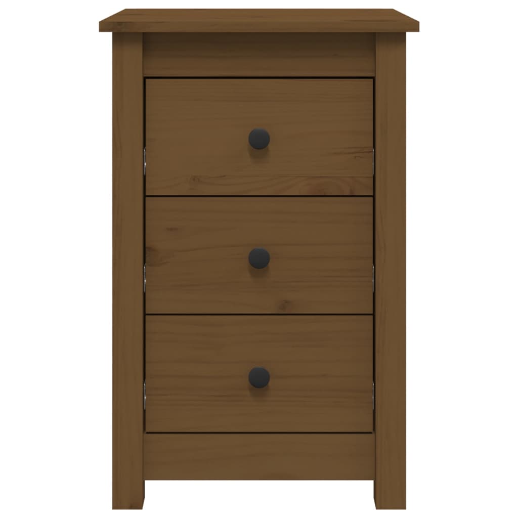 Comodini 2 pz ambra 40x35x61,5 cm in Legno Massello di Pino 813706