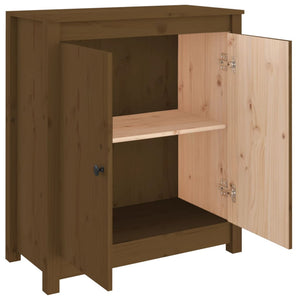 Credenza Marrone 70x35x80 cm in Legno Massello di Pino 813722