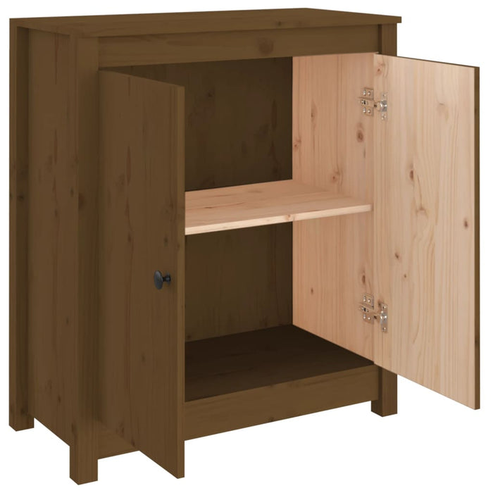 Credenza Marrone 70x35x80 cm in Legno Massello di Pino 813722