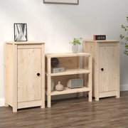 Credenze 2 pz 39x35x80 cm in Legno Massello di Pino 813725
