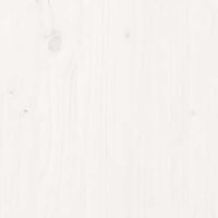 Credenze 2 pz Bianche 39x35x80 cm in Legno Massello di Pino 813727