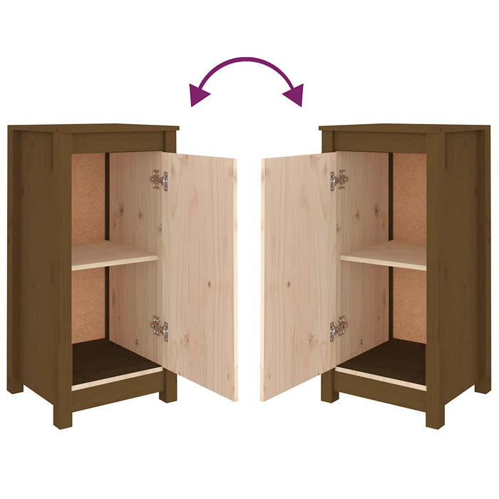 Credenza ambra 39x35x80 cm in Legno Massello di Pino 813730