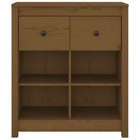 Credenza Marrone 70x35x80 cm in Legno Massello di Pino 813767