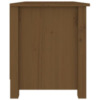 Scarpiera Ambrata 70x38x45,5 cm in Legno Massello di Pino 813772