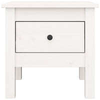 Tavolini 2 pz Bianchi 40x40x39 cm Legno Massello di Pino cod mxl 29825