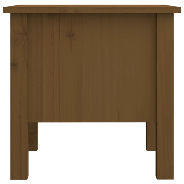 Tavolini 2 pz Ambrati 40x40x39 cm Legno Massello di Pino 813791