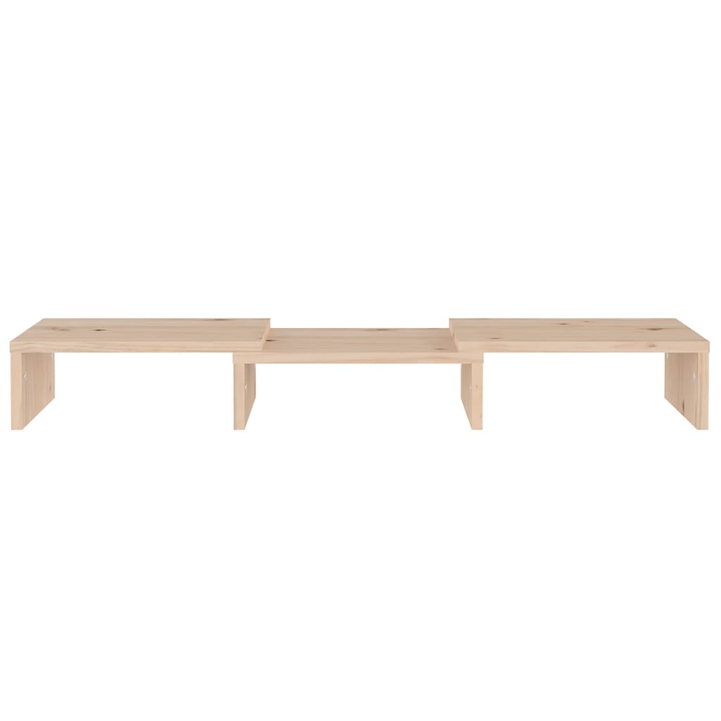 Supporto per Monitor 60x24x10,5 cm in Legno Massello di Pino 813934